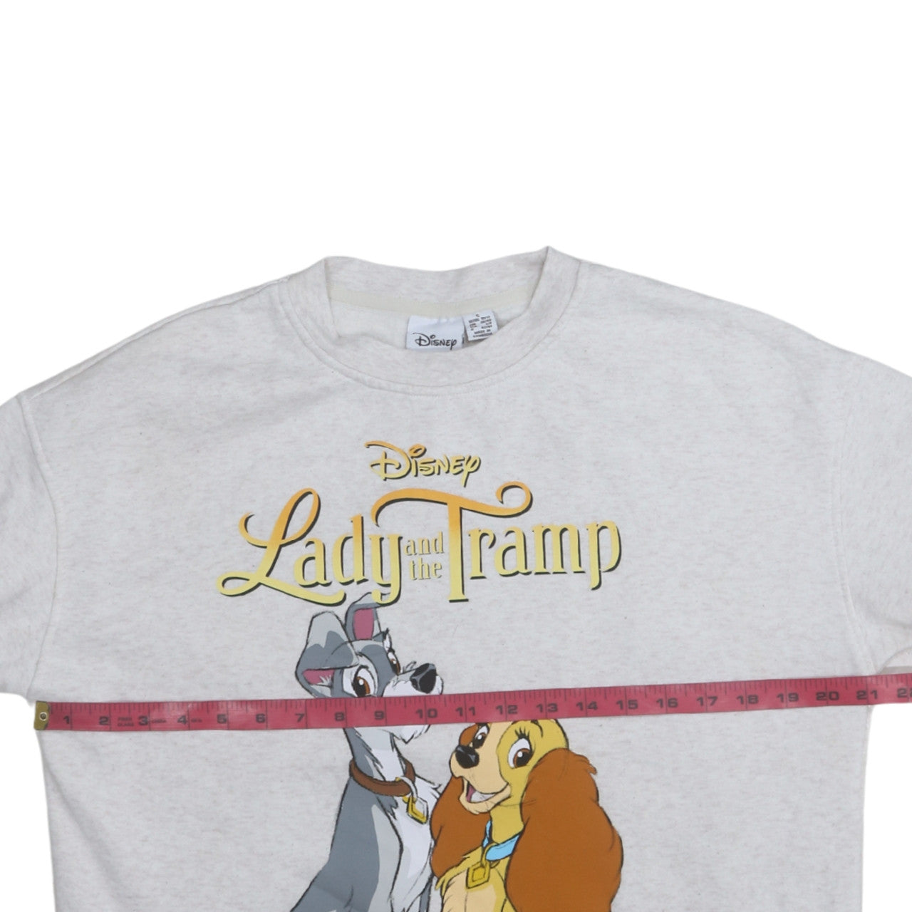 Disney Lady and the Tramp Grey Sweatshirt Women S Pullover Crew Neck