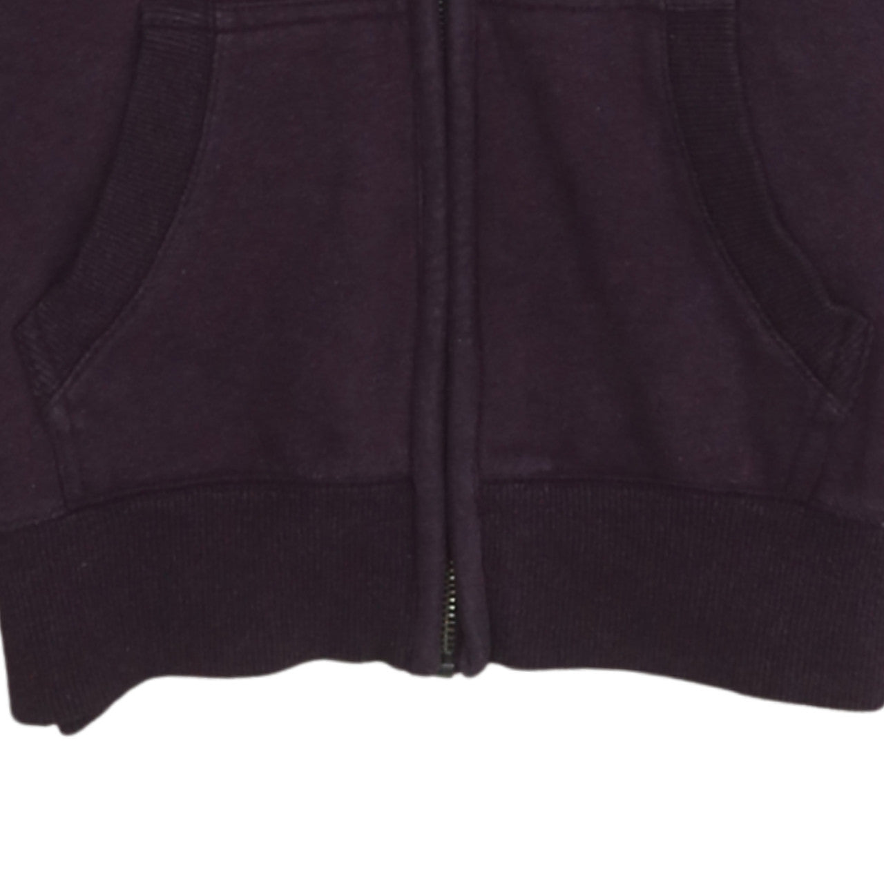 Diesel Womens Purple Full Zip Hoodie Medium Cotton Blend Casual