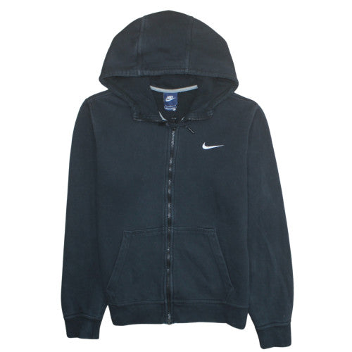 Nike Men's Black Full Zip Hoodie Size M Fleece Sweatshirt