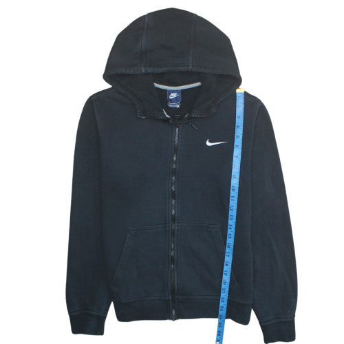 Nike Men's Black Full Zip Hoodie Size M Fleece Sweatshirt