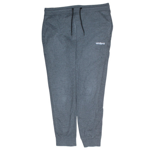 Umbro Men's Grey Fleece Jogger Trousers Size L Regular Fit