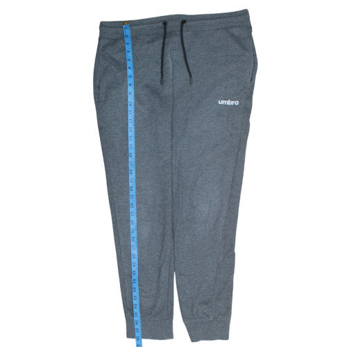 Umbro Men's Grey Fleece Jogger Trousers Size L Regular Fit