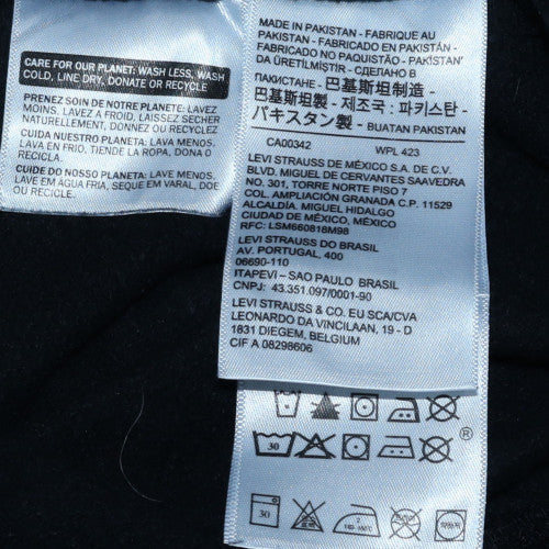 Levi's Men's Black Logo Graphic Pullover Hoodie XS