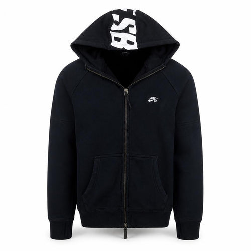 Nike SB Men's Black Full Zip Hoodie M Regular Fit Skate Style