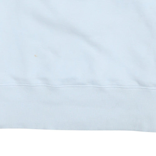 Tommy Jeans Men's White Cotton Crew Neck Sweatshirt M