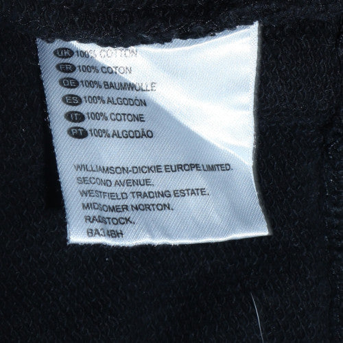 Dickies Men's Black Small Crew Neck Graphic Logo Sweatshirt