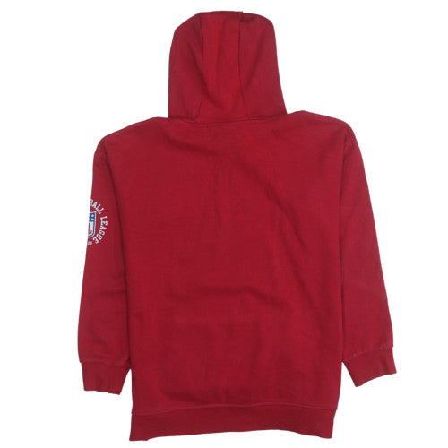 NFL Team Apparel Boys Red Pullover Hoodie 12-13 Years 158cm Cotton Blend