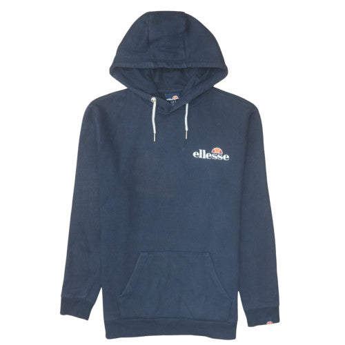 Ellesse Men's Blue Pullover Hoodie S Regular Fit Logo Fleece