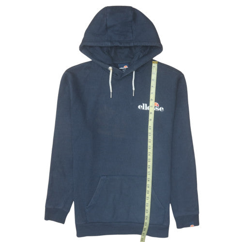 Ellesse Men's Blue Pullover Hoodie S Regular Fit Logo Fleece