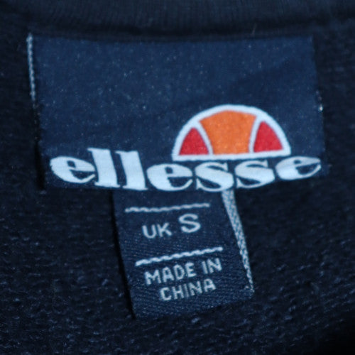 Ellesse Men's Blue Pullover Hoodie S Regular Fit Logo Fleece