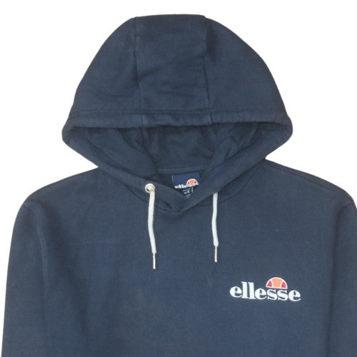 Ellesse Men's Blue Pullover Hoodie S Regular Fit Logo Fleece