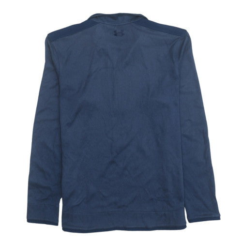 Under Armour Mens Blue Fleece 1/2 Zip Long Sleeve Jumper Size L