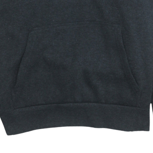 Lee Cooper Men's Black Pullover Hoodie M Regular Fit Fleece