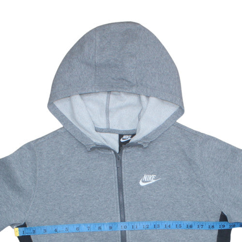 Nike Boys Grey Colourblock 1/2 Zip Hoodie XL 158-170cm Standard Fit