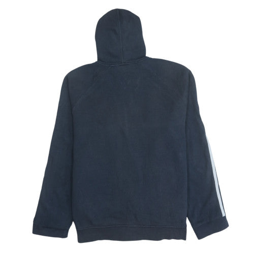 Adidas Men's Blue Full Zip Hoodie Size M Sports Fleece Jacket