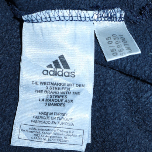 Adidas Men's Blue Full Zip Hoodie Size M Sports Fleece Jacket