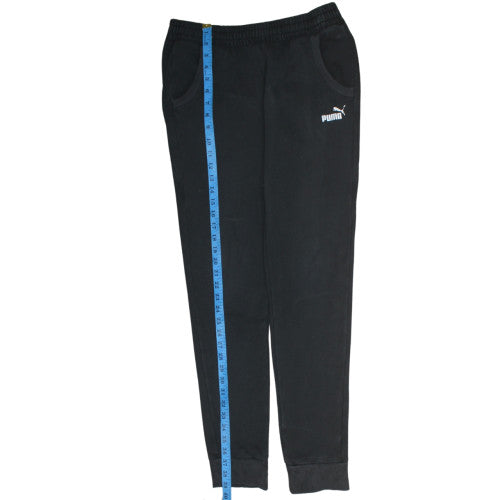 Puma Men's Black Jogger Sweatpants S Regular Fit Fleece Trousers