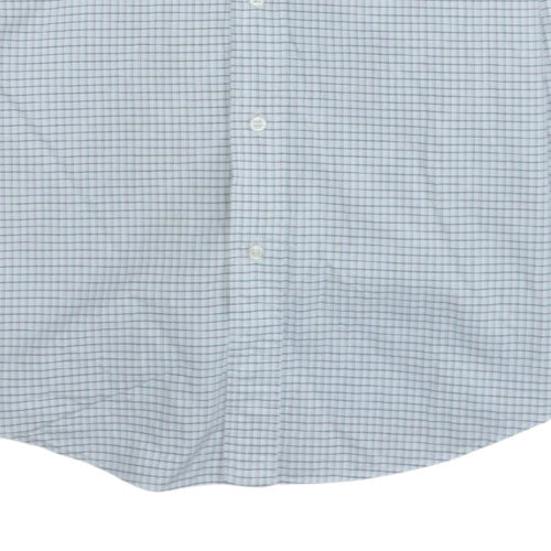 Ralph Lauren Men’s Blue Check Slim Fit Cotton Long Sleeve Shirt 15.5 39