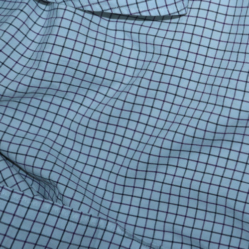 Ralph Lauren Men’s Blue Check Slim Fit Cotton Long Sleeve Shirt 15.5 39