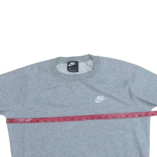 Nike Men's Grey Crew Neck Pullover Sweatshirt M Regular Fit
