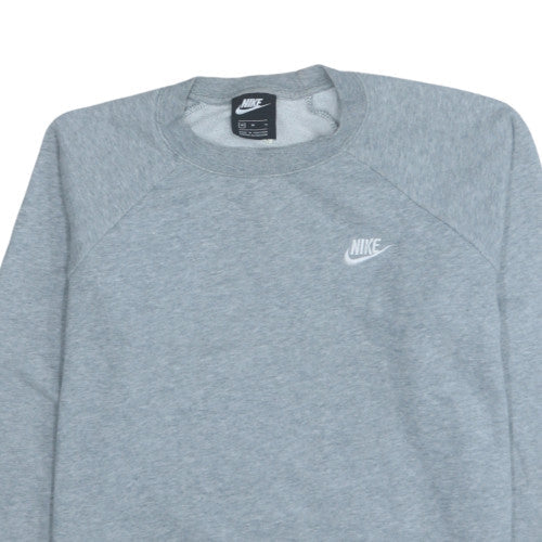 Nike Men's Grey Crew Neck Pullover Sweatshirt M Regular Fit
