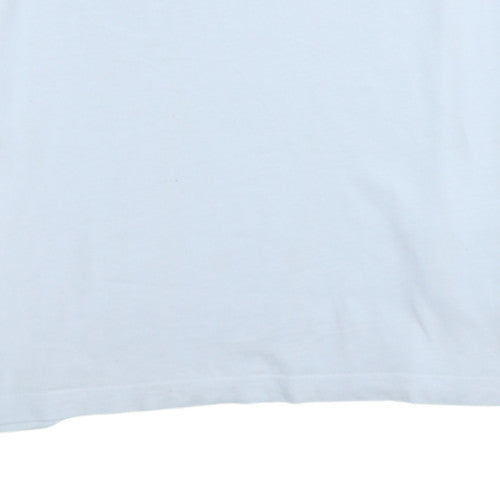 The North Face Men's White Cotton Short Sleeve Crew Neck T-Shirt L