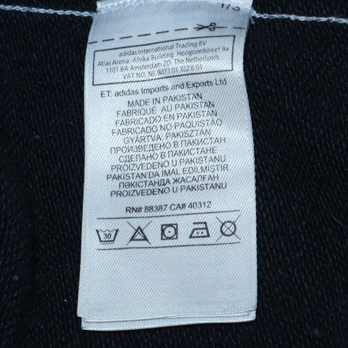 Adidas Women's Black & Grey Pullover Sweatshirt Size 6 V-Neck Logo Style