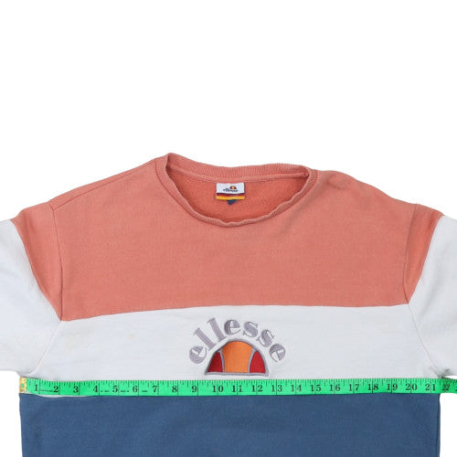 Ellesse Men's Multicoloured Crew Neck Pullover Sweatshirt Size M