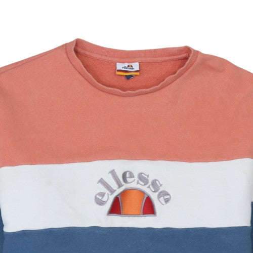 Ellesse Men's Multicoloured Crew Neck Pullover Sweatshirt Size M