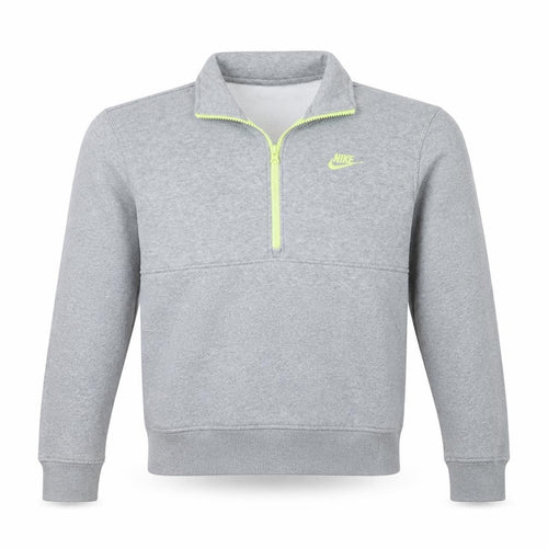 Nike Men's Grey XS 1/4 Zip Fleece Sweatshirt Activewear