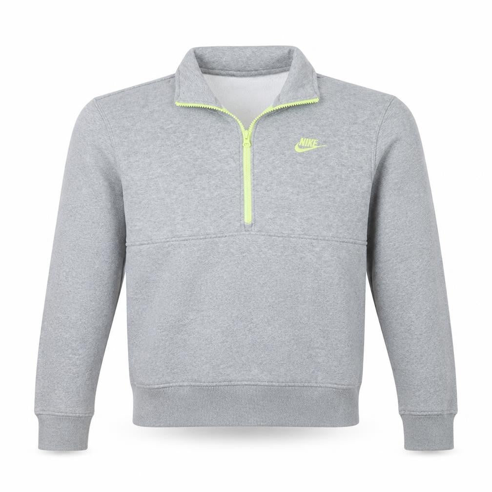 Nike Men's Grey XS 1/4 Zip Fleece Sweatshirt Activewear