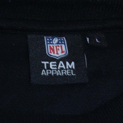 NFL Team Apparel Women's Black Oakland Raiders Pullover Sweatshirt M