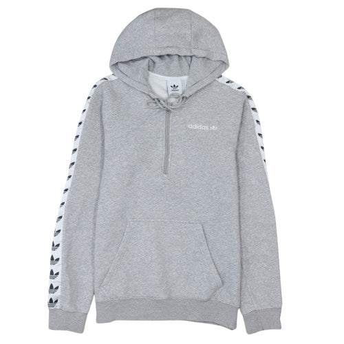 Adidas Men's Grey 1/2 Zip Hoodie Size S Regular Fit Sportswear
