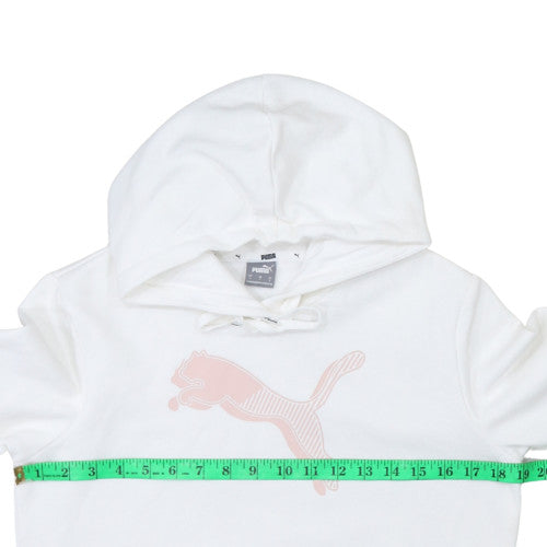 Puma Women's White Hooded Pullover Sweatshirt Size S