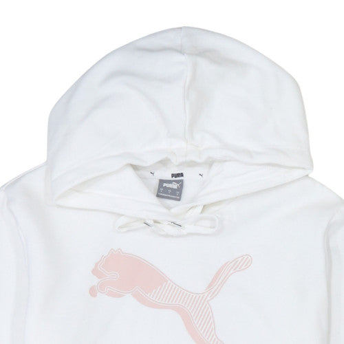 Puma Women's White Hooded Pullover Sweatshirt Size S