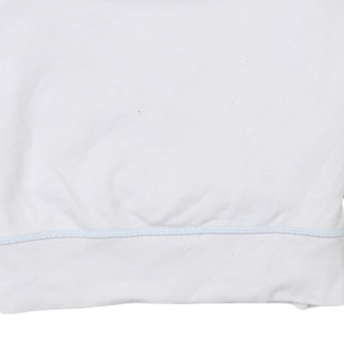 Levi's Women's White Cotton Crew Neck Pullover Sweatshirt XXS