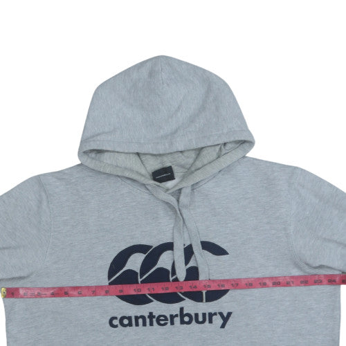 Canterbury Men’s Grey XL Pullover Hoodie with Logo and Pockets