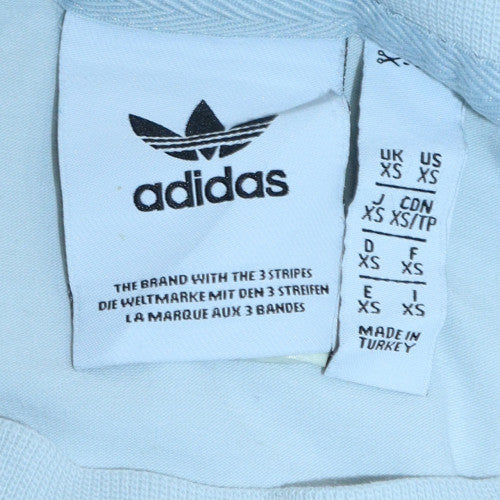Adidas Mens White Long Sleeve Crew Neck Pullover T-Shirt XS