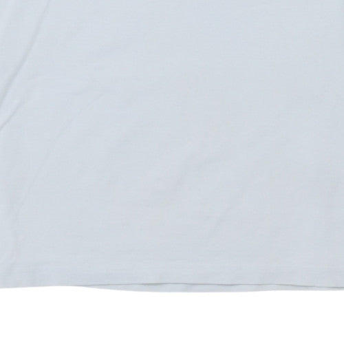 Adidas Mens White Long Sleeve Crew Neck Pullover T-Shirt XS