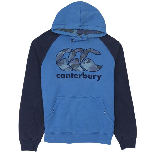 Canterbury Men's Blue Pullover Hoodie Rugby Graphic M