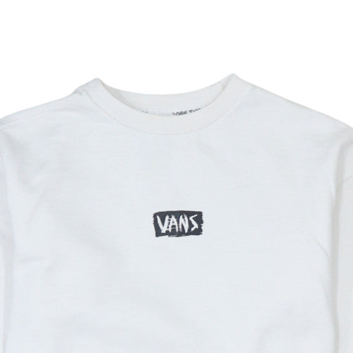 Vans Men's White XS Crew Neck Pullover Sweatshirt Graphic Logo