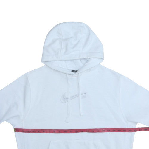 Nike Men's White Pullover Hoodie Size M Fleece Sportswear