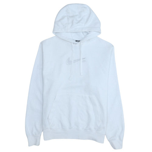 Nike Men's White Pullover Hoodie Size M Fleece Sportswear