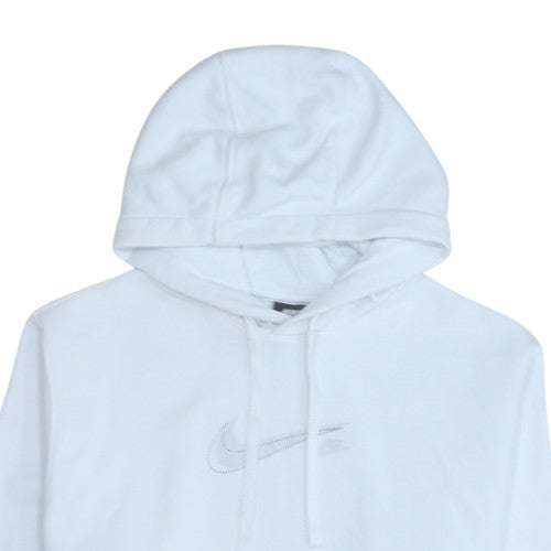Nike Men's White Pullover Hoodie Size M Fleece Sportswear