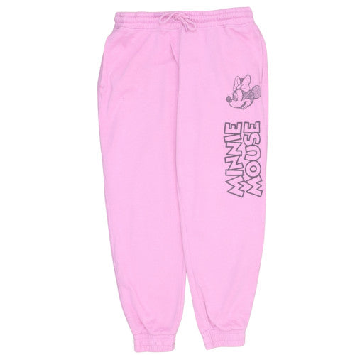 Disney Womens Pink Minnie Mouse Sweatpants Size M Regular Fit