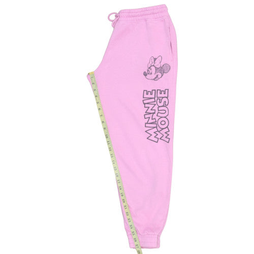 Disney Womens Pink Minnie Mouse Sweatpants Size M Regular Fit