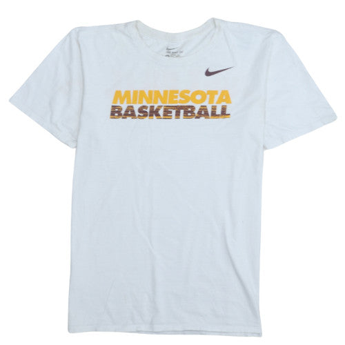 Nike Men's White Minnesota Basketball Graphic T-Shirt Size M