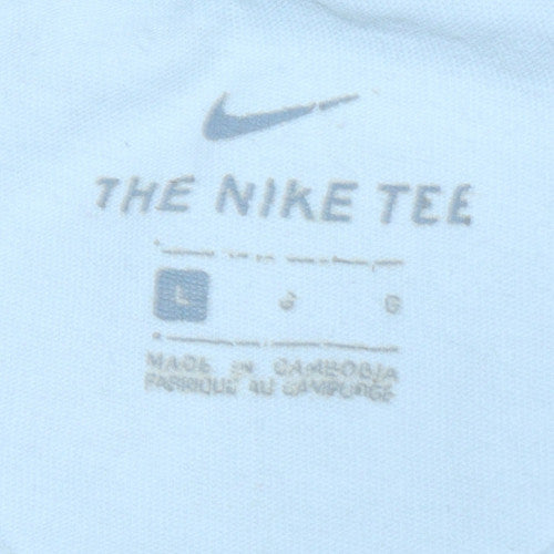 Nike Men's White Crew Neck Sports T-Shirt Size L