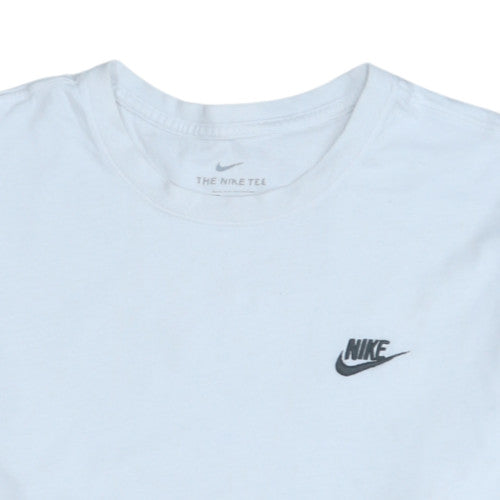 Nike Men's White Crew Neck Sports T-Shirt Size L