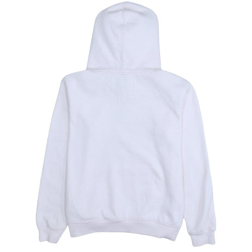 Calvin Klein Jeans Womens White Hoodie L Cotton Blend Pullover